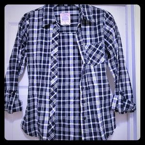 Black and White Button Down